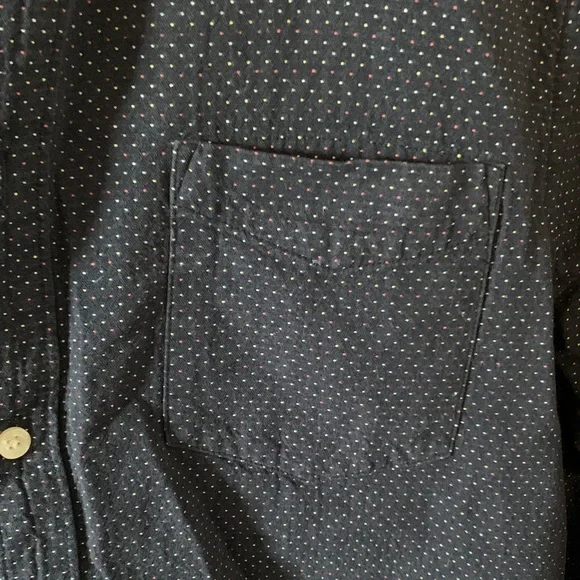 H&M Dark Blue Shirt with Multicolor Dots - Picture 3 of 8